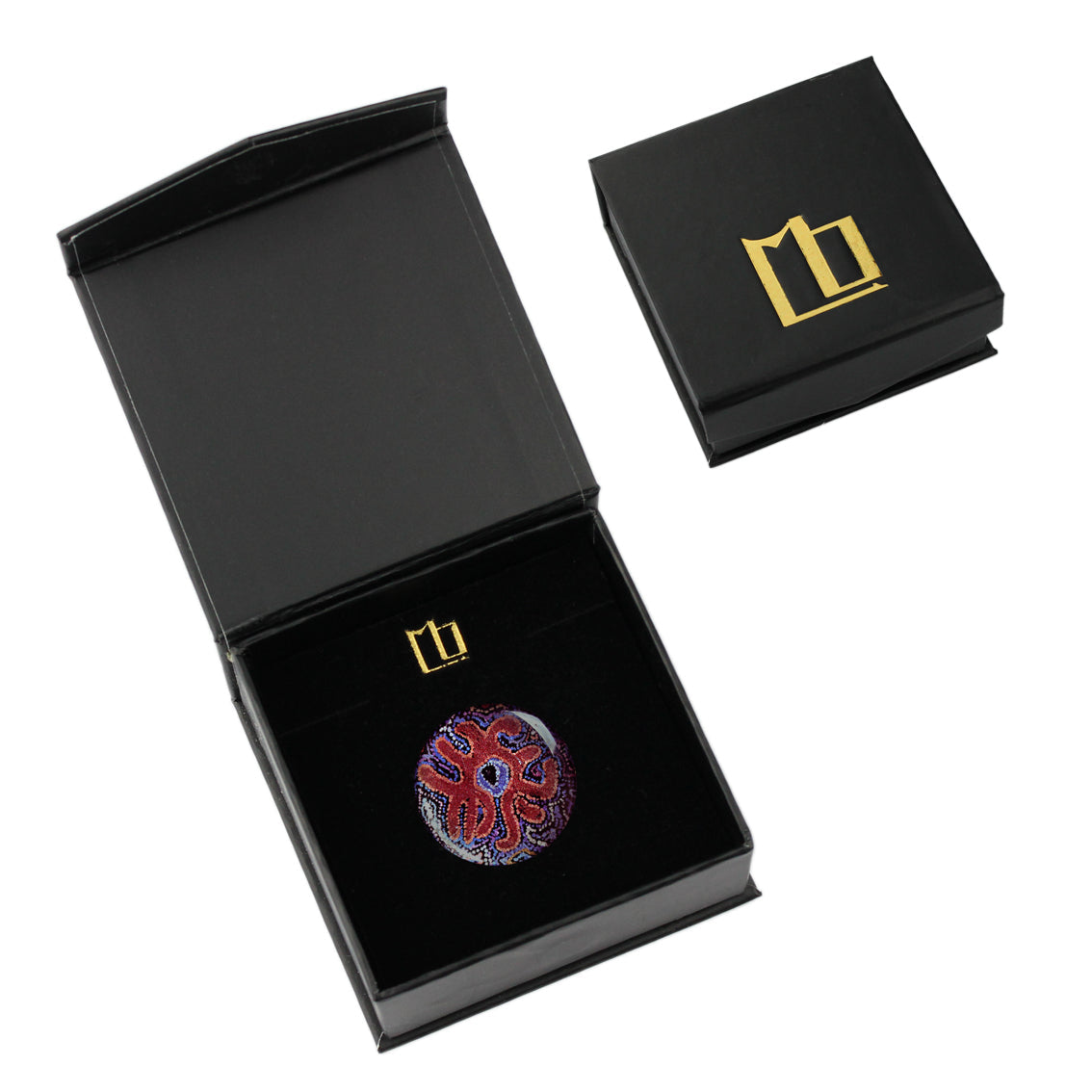 JOY PURPLE STATEMENT ADJUSTABLE RING - SD102