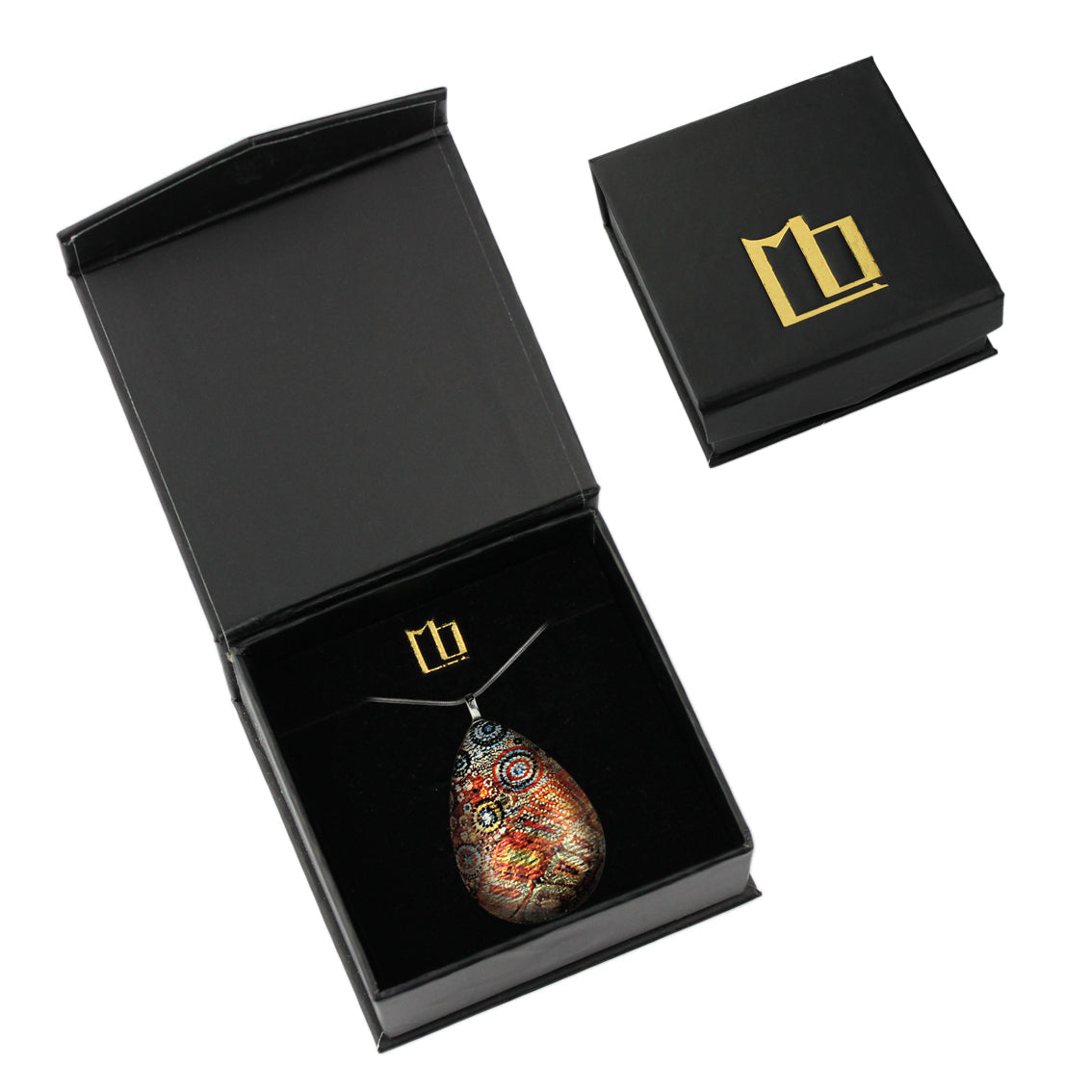 CROCODILE STORY LARGE DROP PENDANT ON A CHAIN NECKLACE - SD299