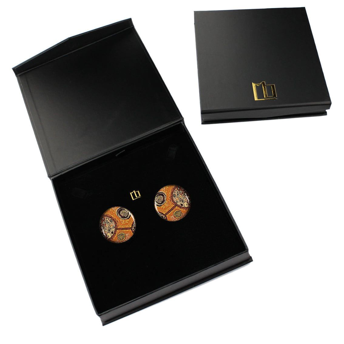 KERRY DISC MEDIUM STATEMENT EARRINGS - ST015