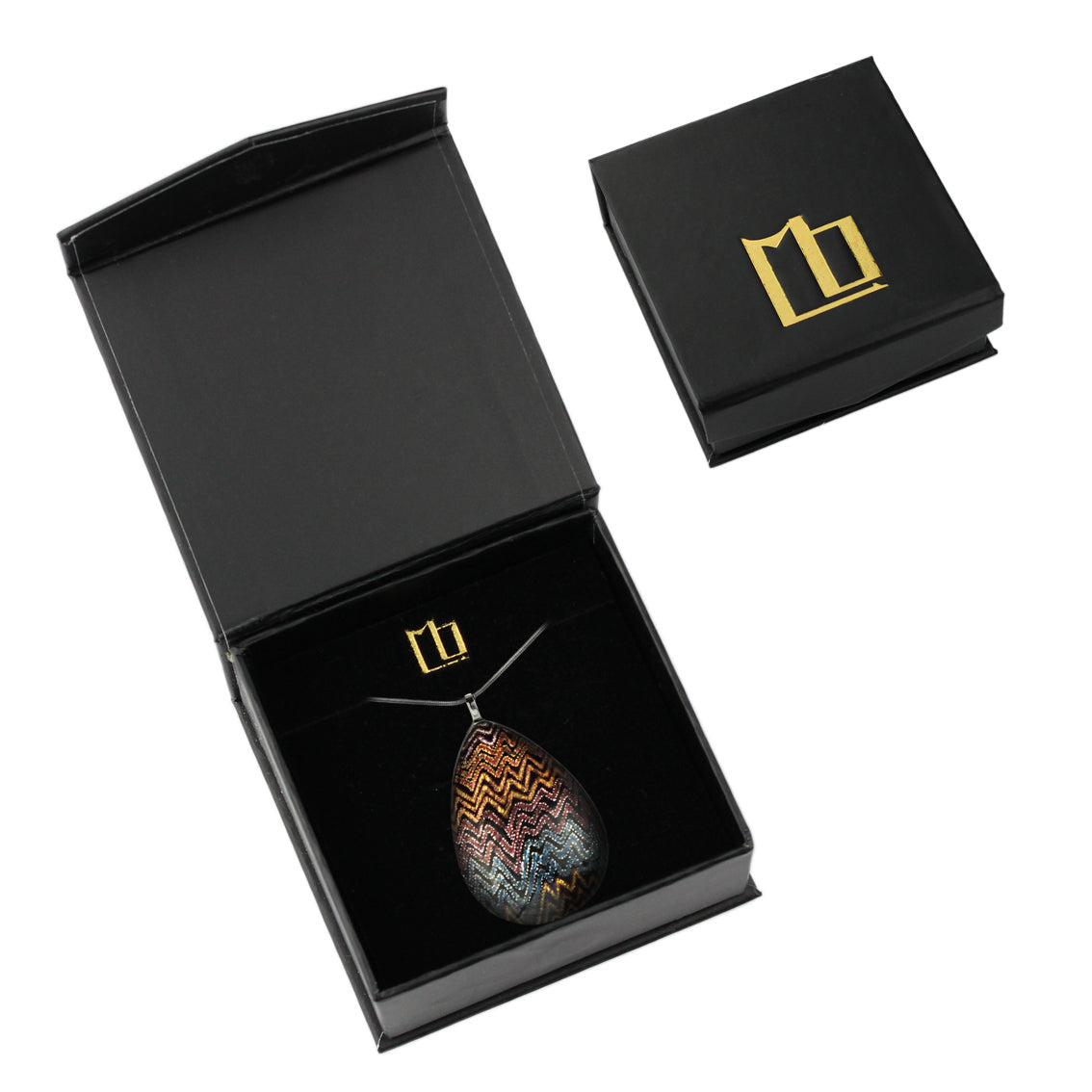 PAULINE GALLAGHER DESERT EARTHY COLORS LARGE DROP PENDANT ON A CHAIN NECKLACE - SD074