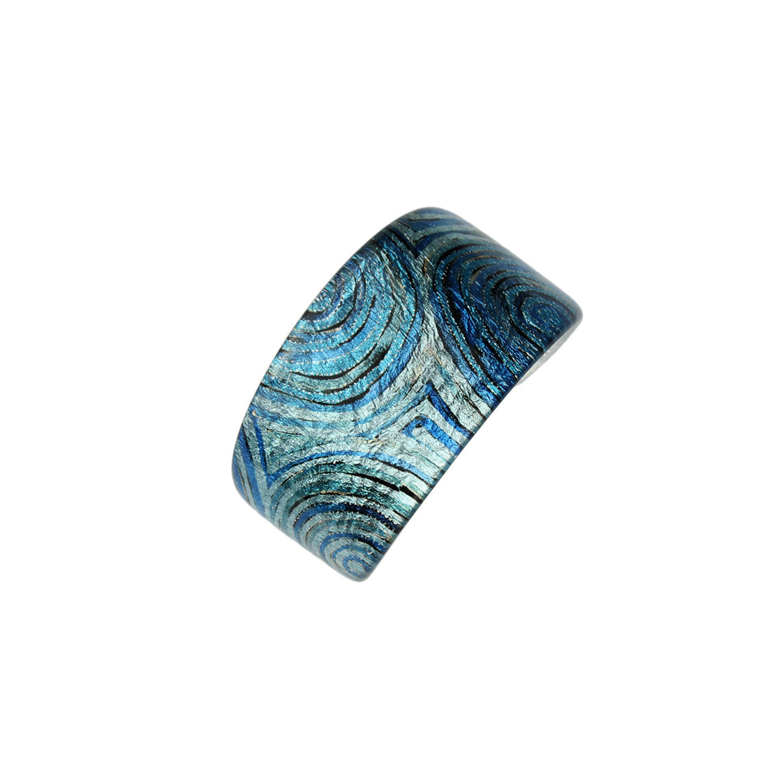 PAULINE GALLAGHER MINA BLUE ADJUSTABLE WIDE BRACELET - SD061