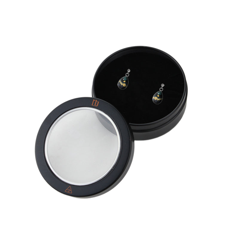 DANDLE XS DROP WENDY BLACK EARRINGS - SD393 - in Circle Box