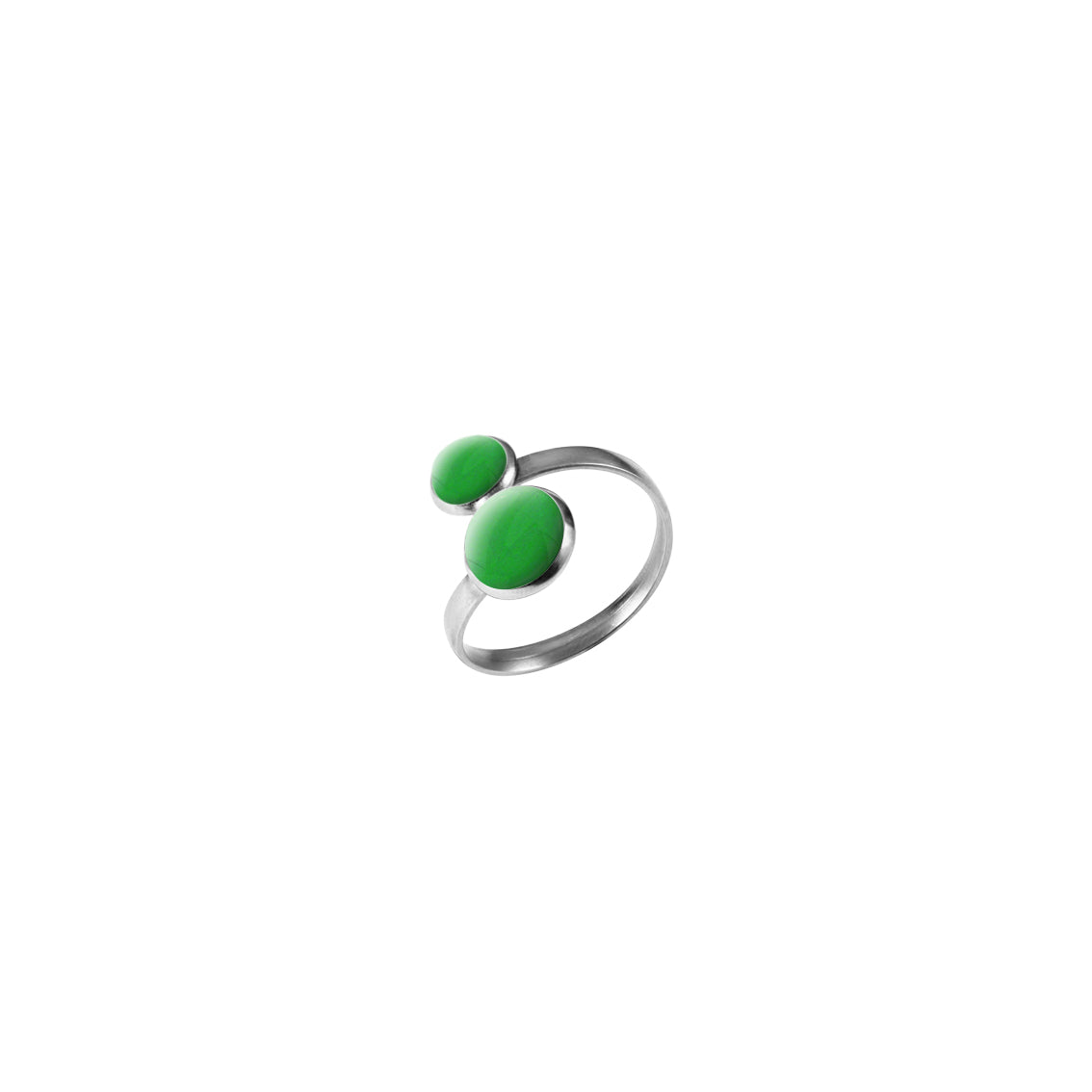 ASTRE DOUBLE CIRCLE YOU AND ME ADJUSTABLE RING - F137