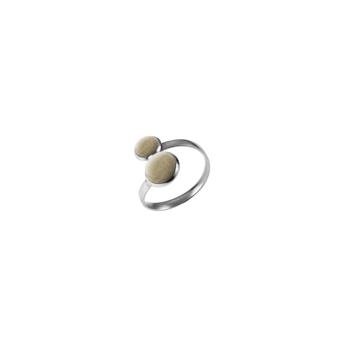 ASTRE DOUBLE CIRCLE YOU AND ME ADJUSTABLE RING - F137