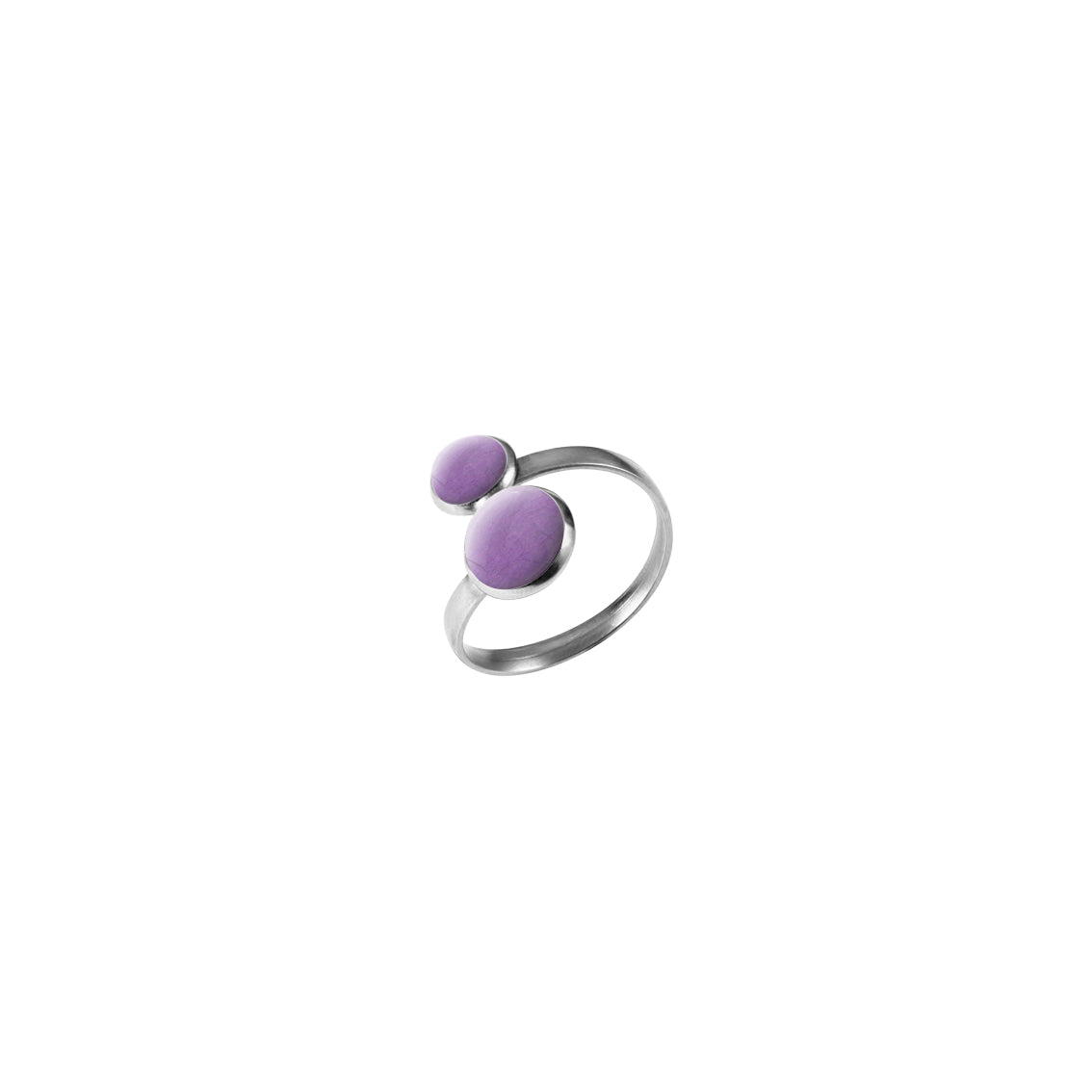 ASTRE DOUBLE CIRCLE YOU AND ME ADJUSTABLE RING - F137