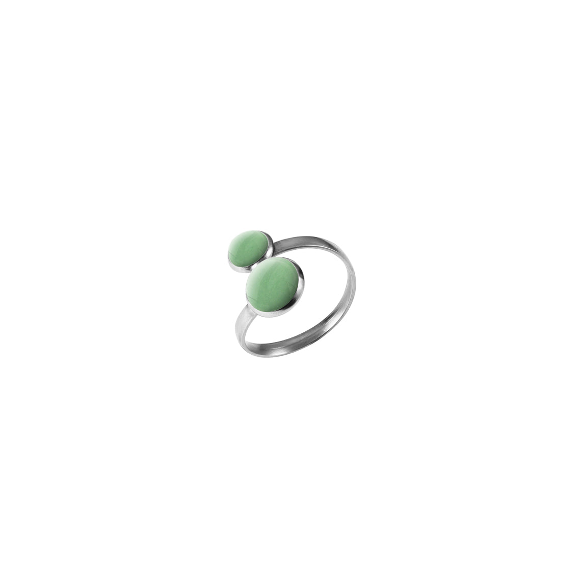 ASTRE DOUBLE CIRCLE YOU AND ME ADJUSTABLE RING - F137