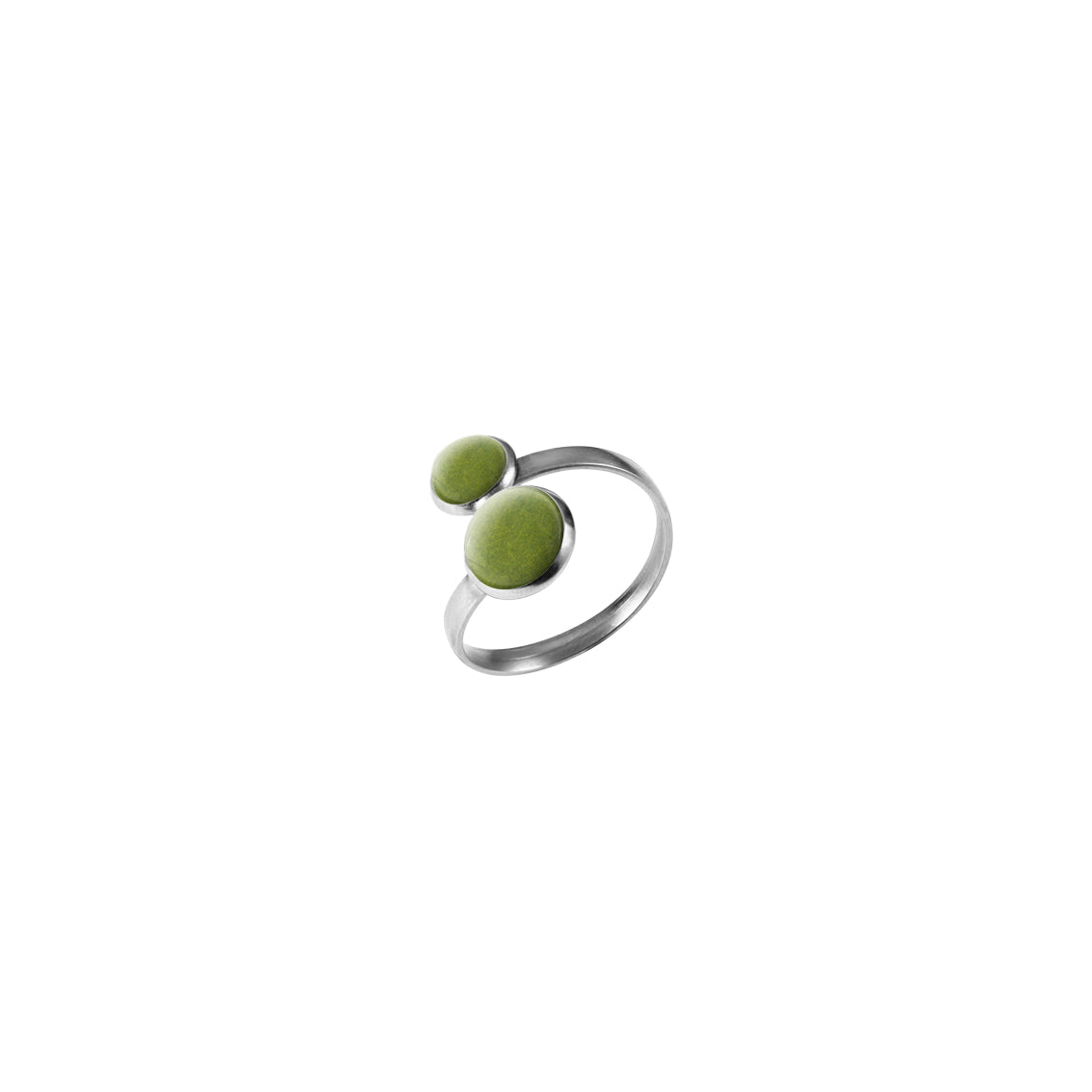 ASTRE DOUBLE CIRCLE YOU AND ME ADJUSTABLE RING - F137