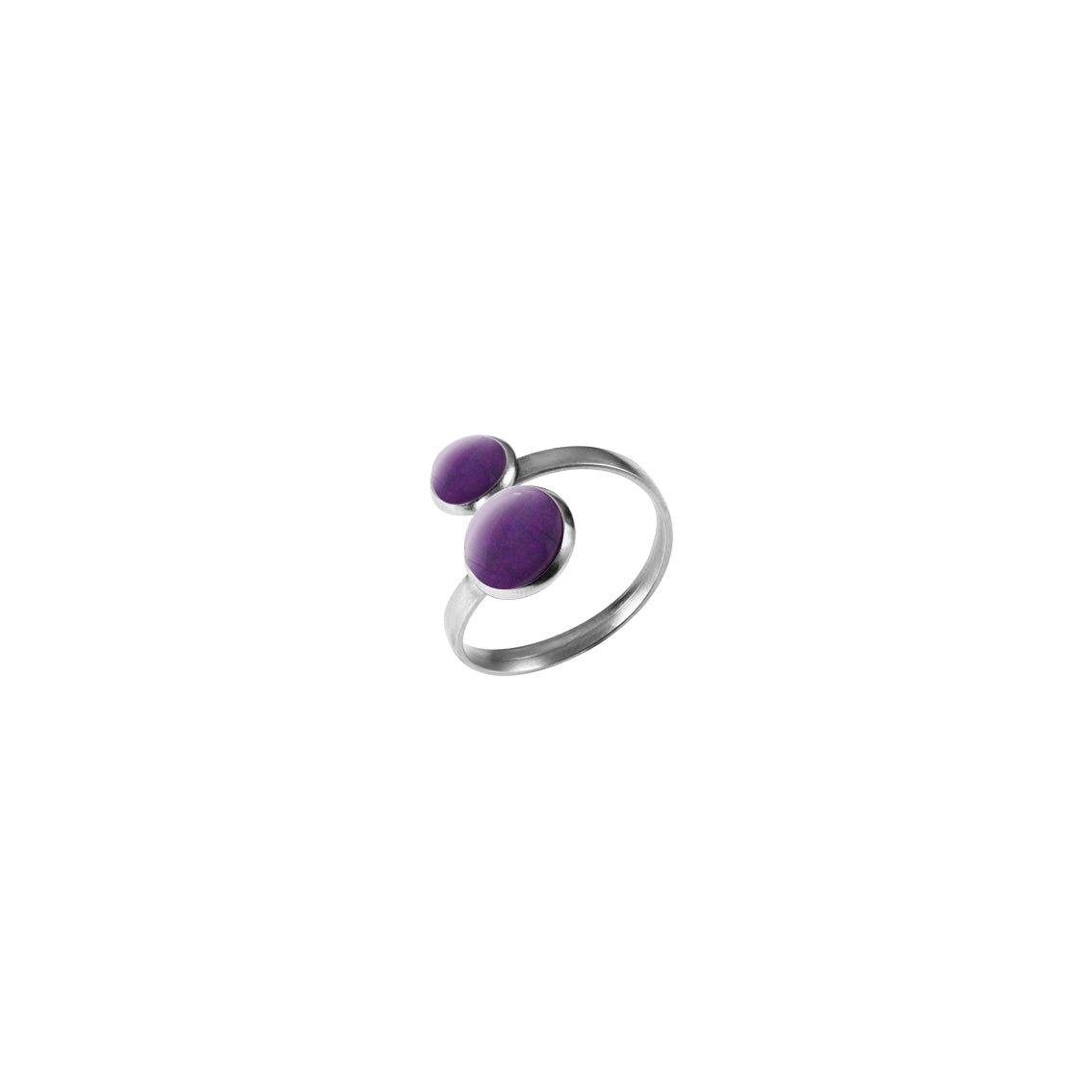 ASTRE DOUBLE CIRCLE YOU AND ME ADJUSTABLE RING - F137