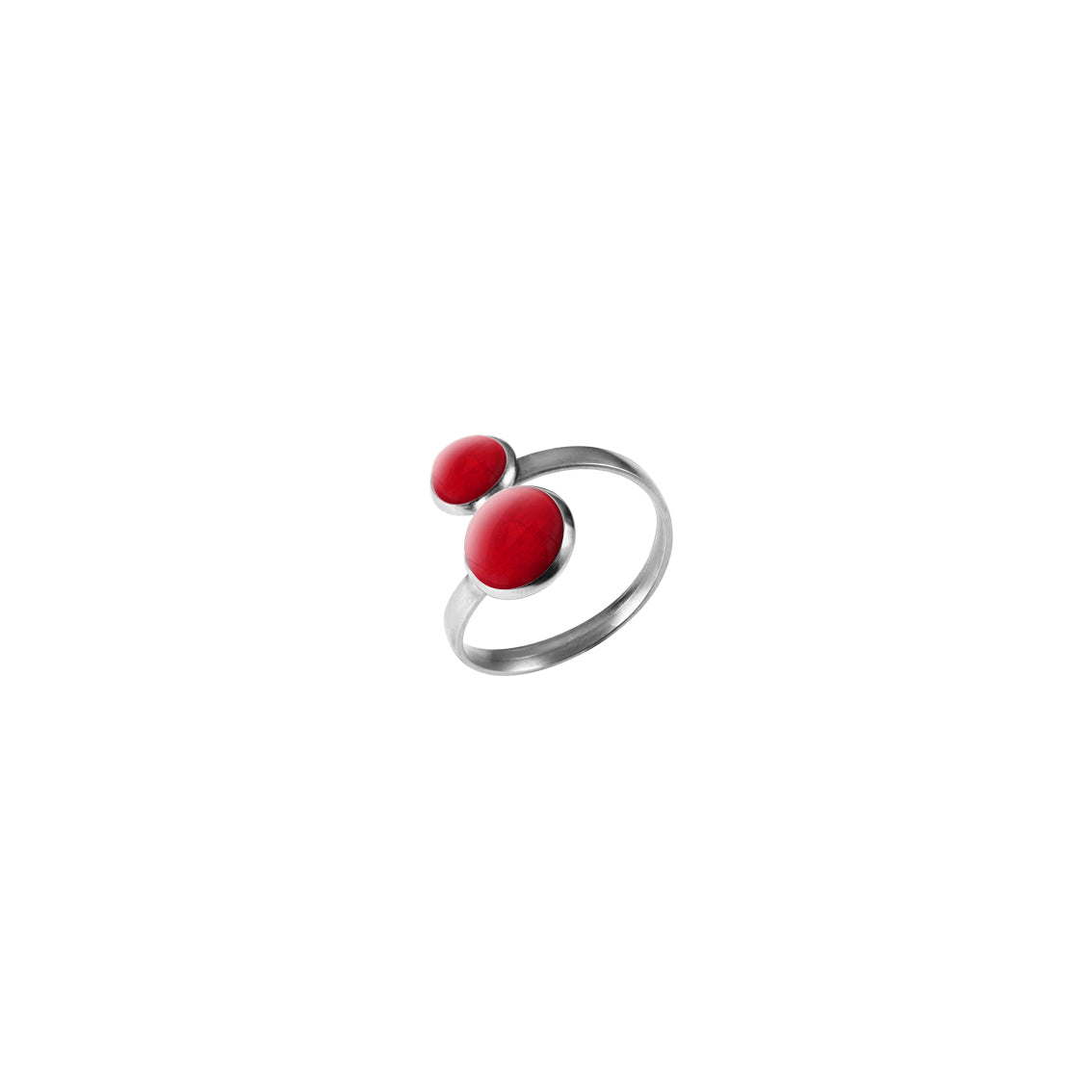 ASTRE DOUBLE CIRCLE YOU AND ME ADJUSTABLE RING - F137