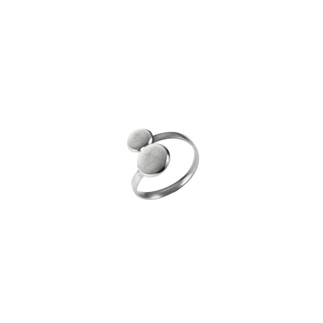 ASTRE DOUBLE CIRCLE YOU AND ME ADJUSTABLE RING - F137