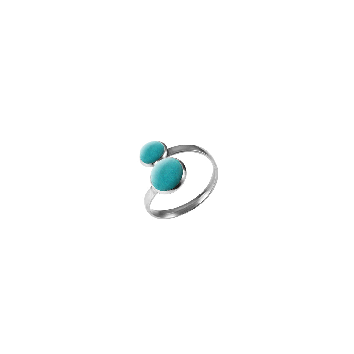 ASTRE DOUBLE CIRCLE YOU AND ME ADJUSTABLE RING - F137