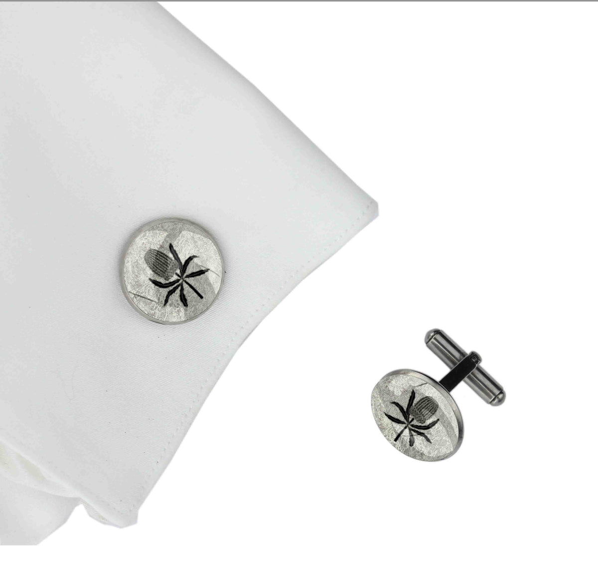 BANKSIA CIRCLE ELEGANT CUFFLINKS