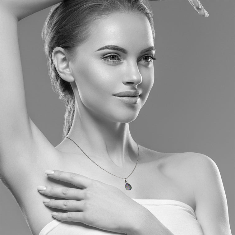 BIANCA ARCHIPELAGO XS DROP PENDANT ON A CHAIN NECKLACE - SD434 - in Circle Box