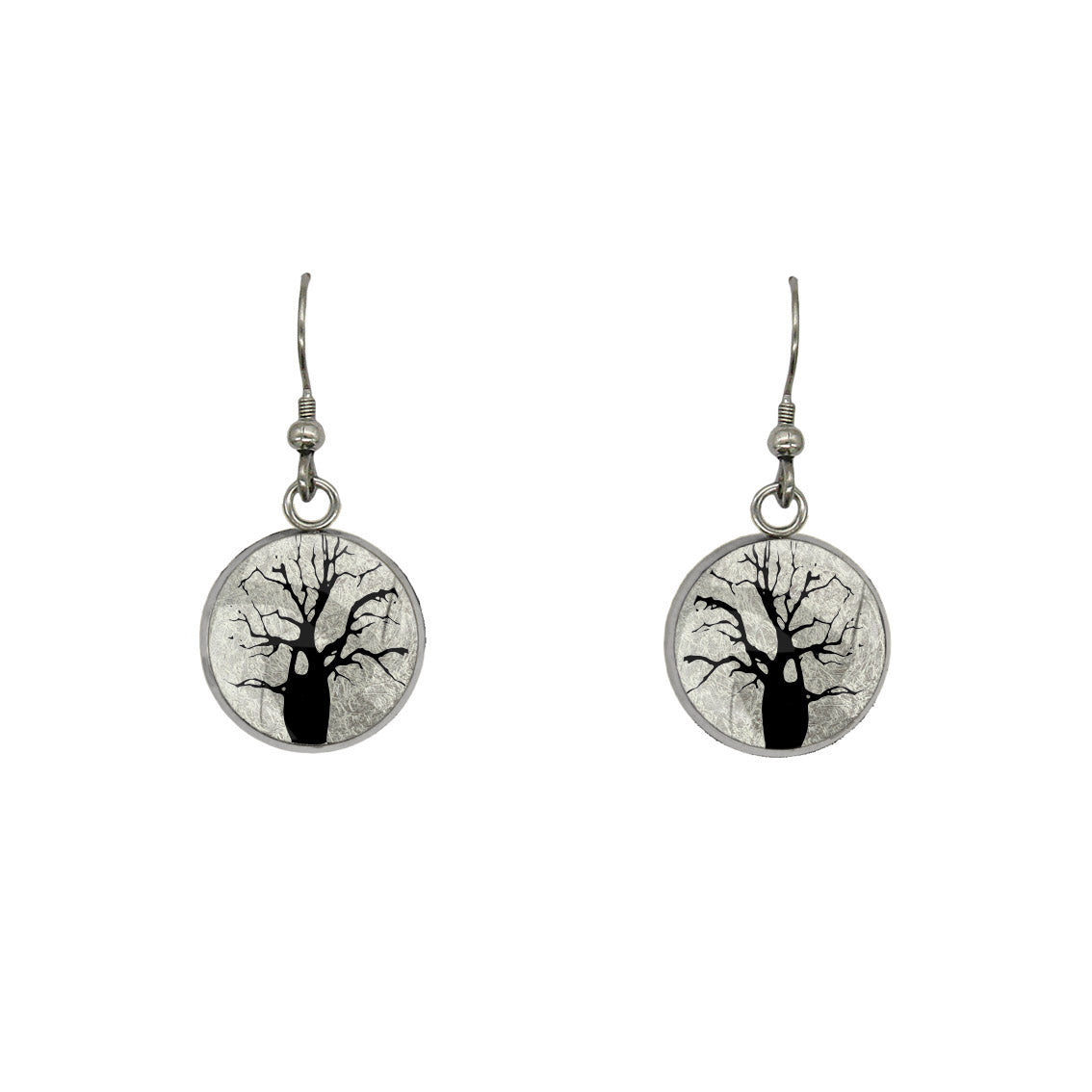 BOAB TREE DANGLE DROP EARRINGS - M048S - on Satchel