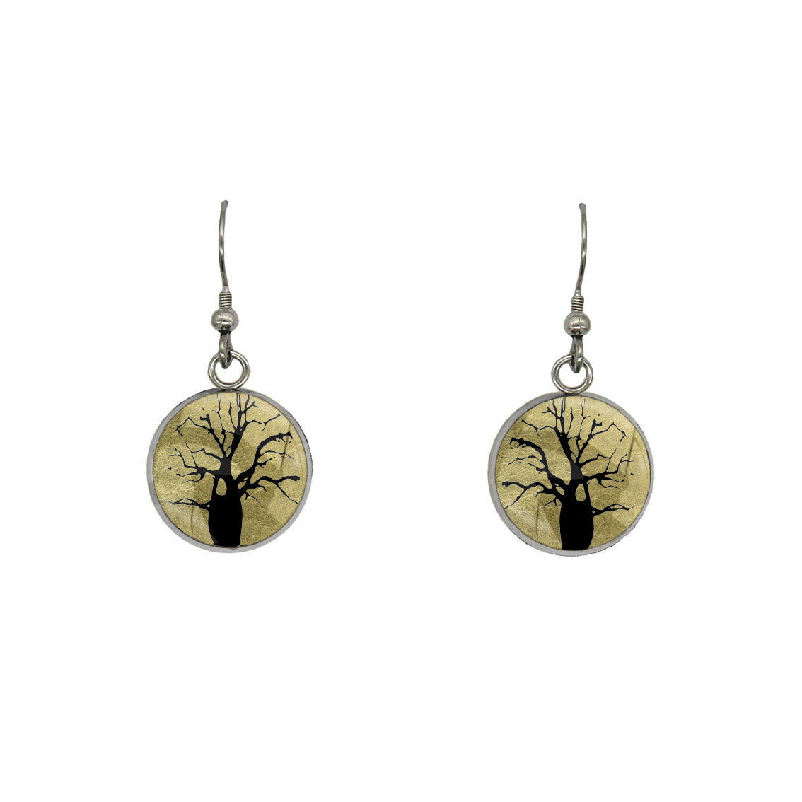 BOAB TREE DANGLE DROP EARRINGS - M048S - on Satchel