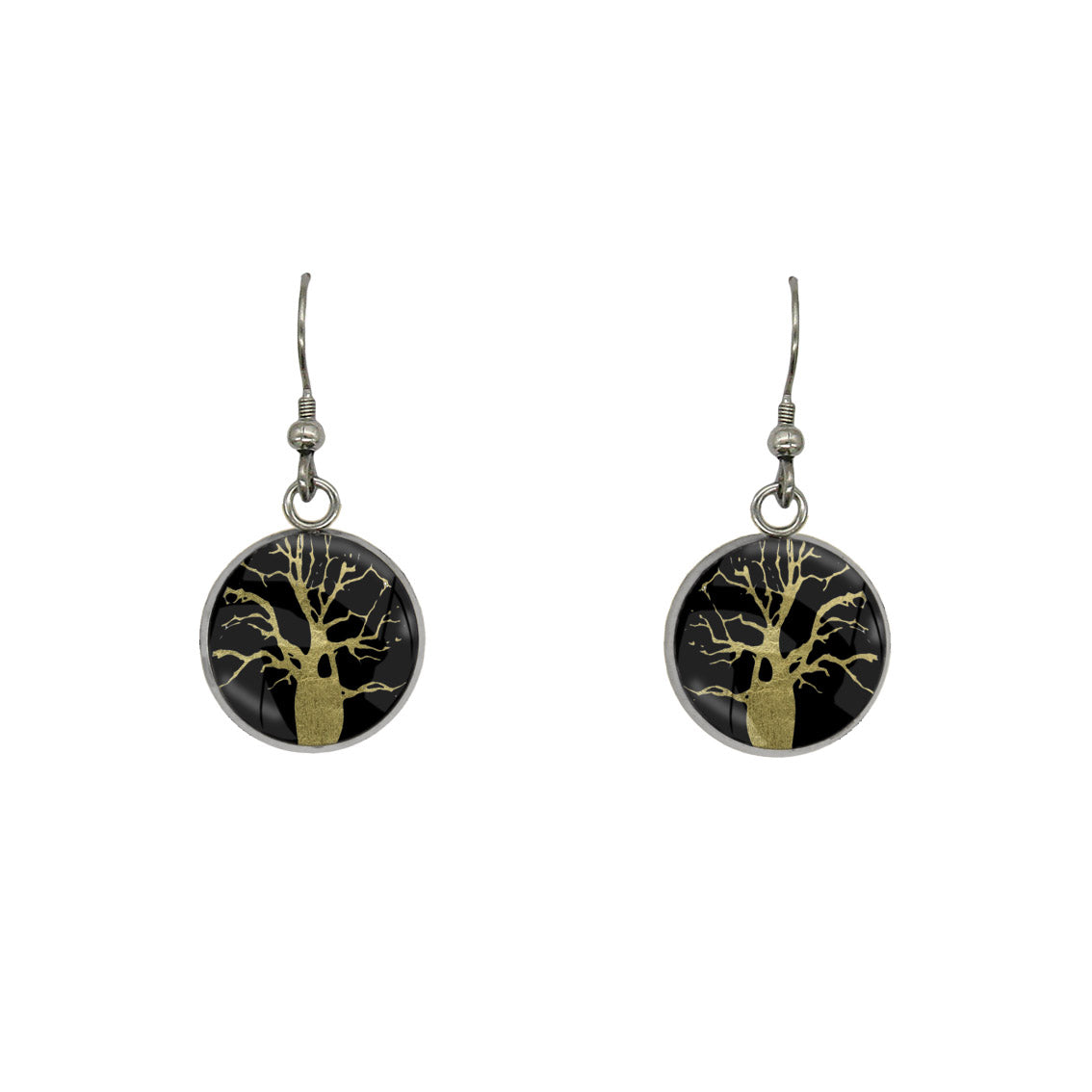 BOAB TREE DANGLE DROP EARRINGS - M048S - on Satchel