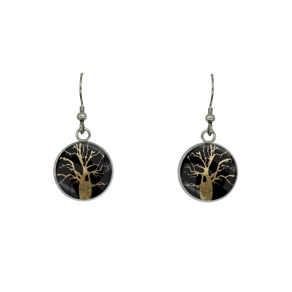 BOAB TREE DANGLE DROP EARRINGS - M048S - on Satchel