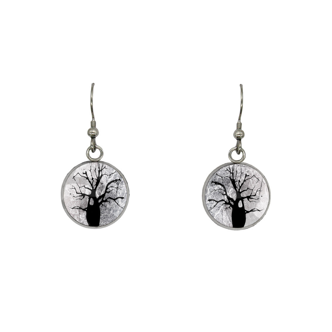 BOAB TREE DANGLE DROP EARRINGS - M048S - on Satchel