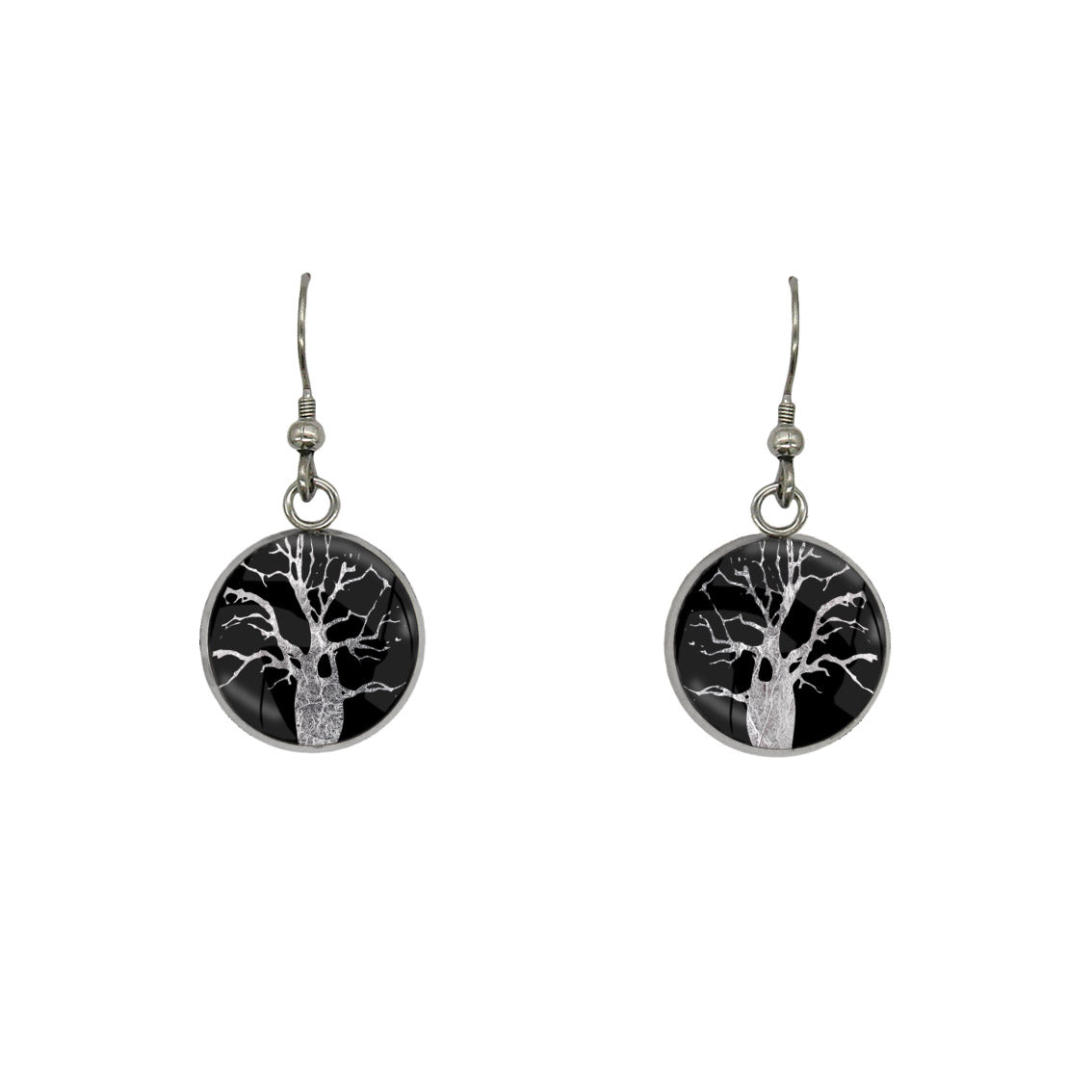 BOAB TREE DANGLE DROP EARRINGS - M048S - on Satchel