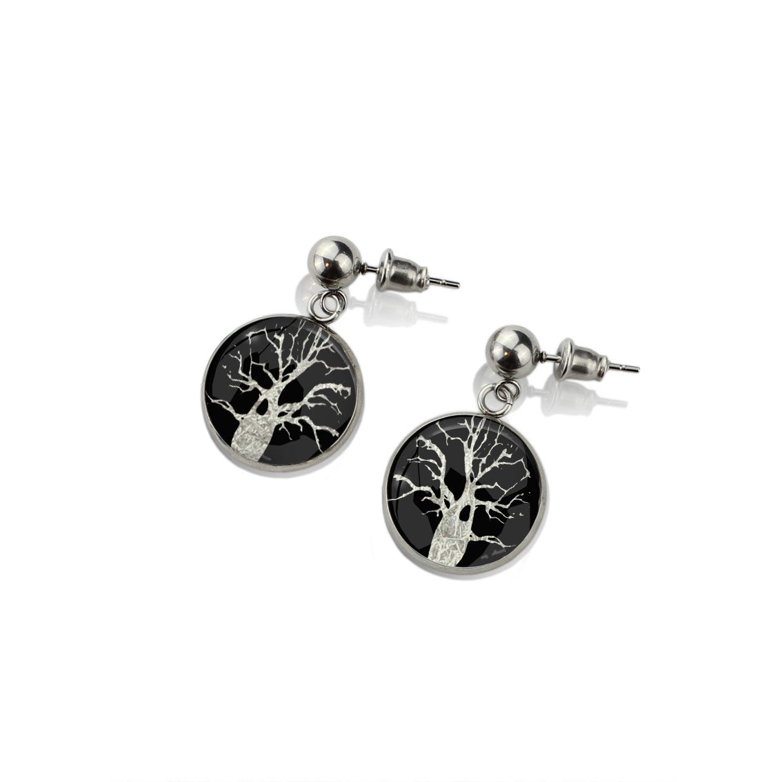 BOAB TREE DANGLE DROP EARRINGS - M048S - on Satchel