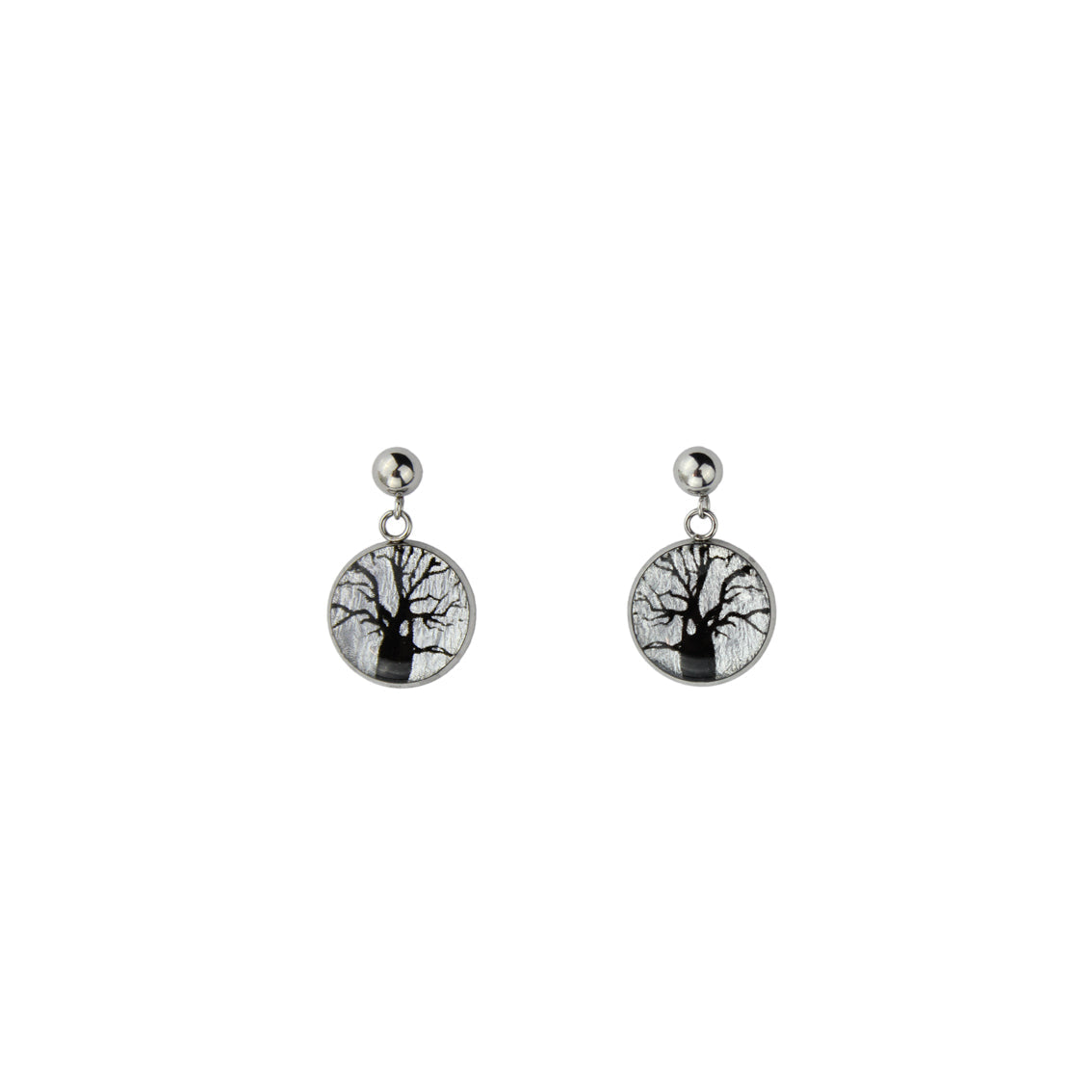 BOAB TREE DANGLE DROP EARRINGS - M048S - on Satchel