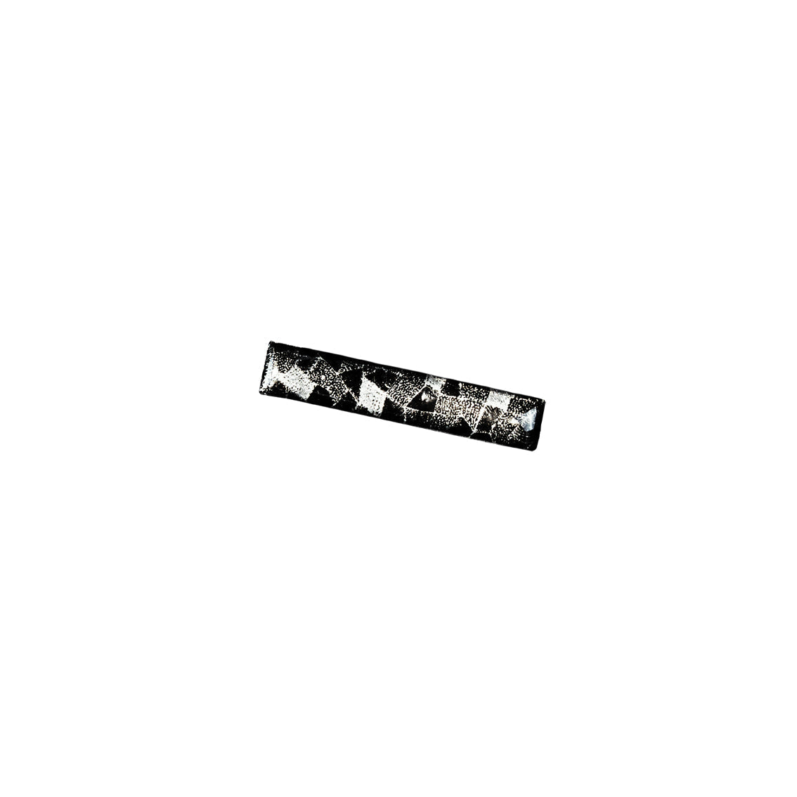 CORINNE SILVER AND BLACK ELEGANT TIE-CLIP - SD265
