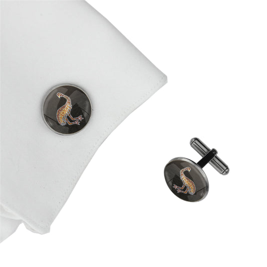 GAVIN EMU CIRCLE ELEGANT CUFFLINKS - M103
