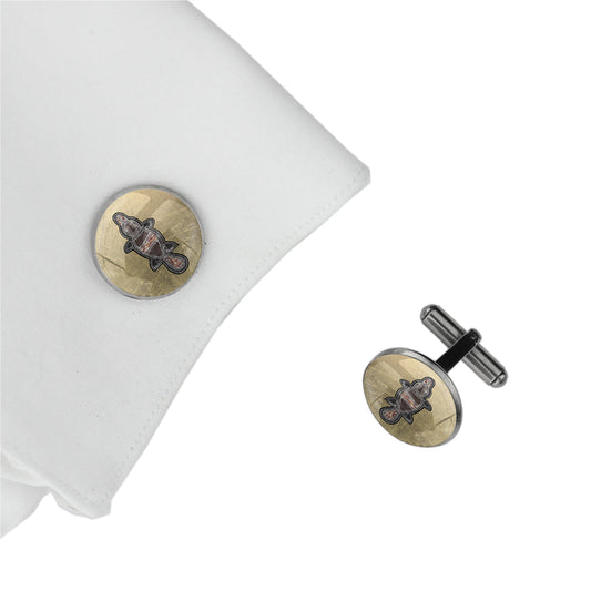 GAVIN PLATYPUS CIRCLE ELEGANT CUFFLINKS - M108