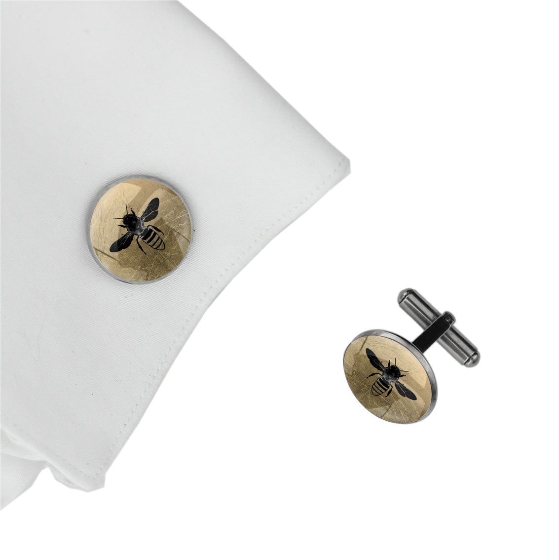 BEE CIRCLE ELEGANT CUFFLINKS - MFY278
