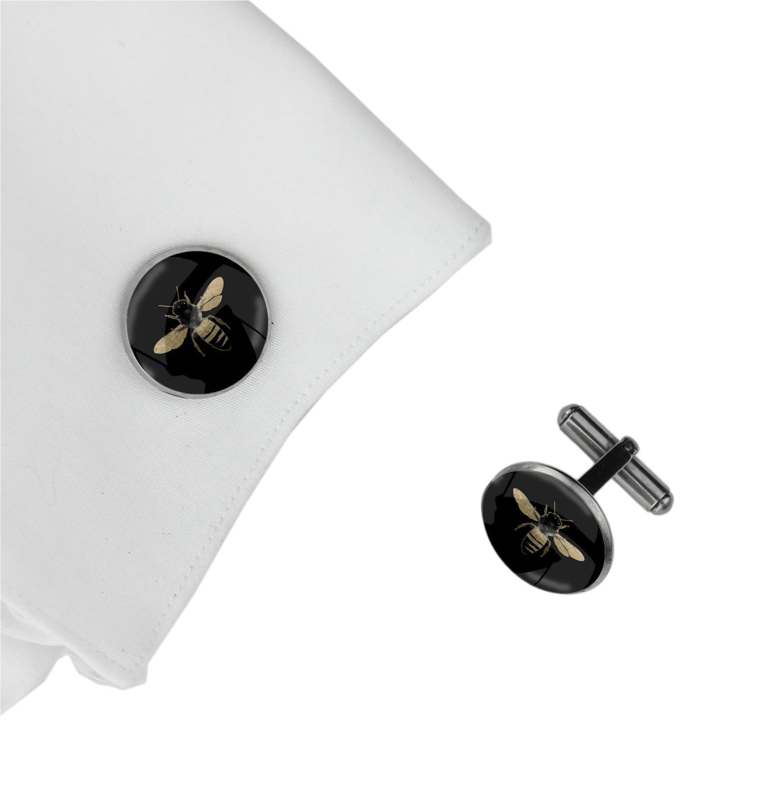 BEE CIRCLE ELEGANT CUFFLINKS - MFY278
