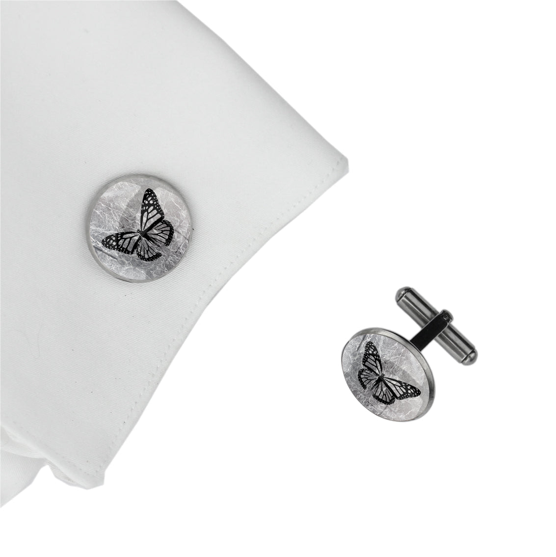 BUTTERFLY CIRCLE ELEGANT CUFFLINKS - MFY254