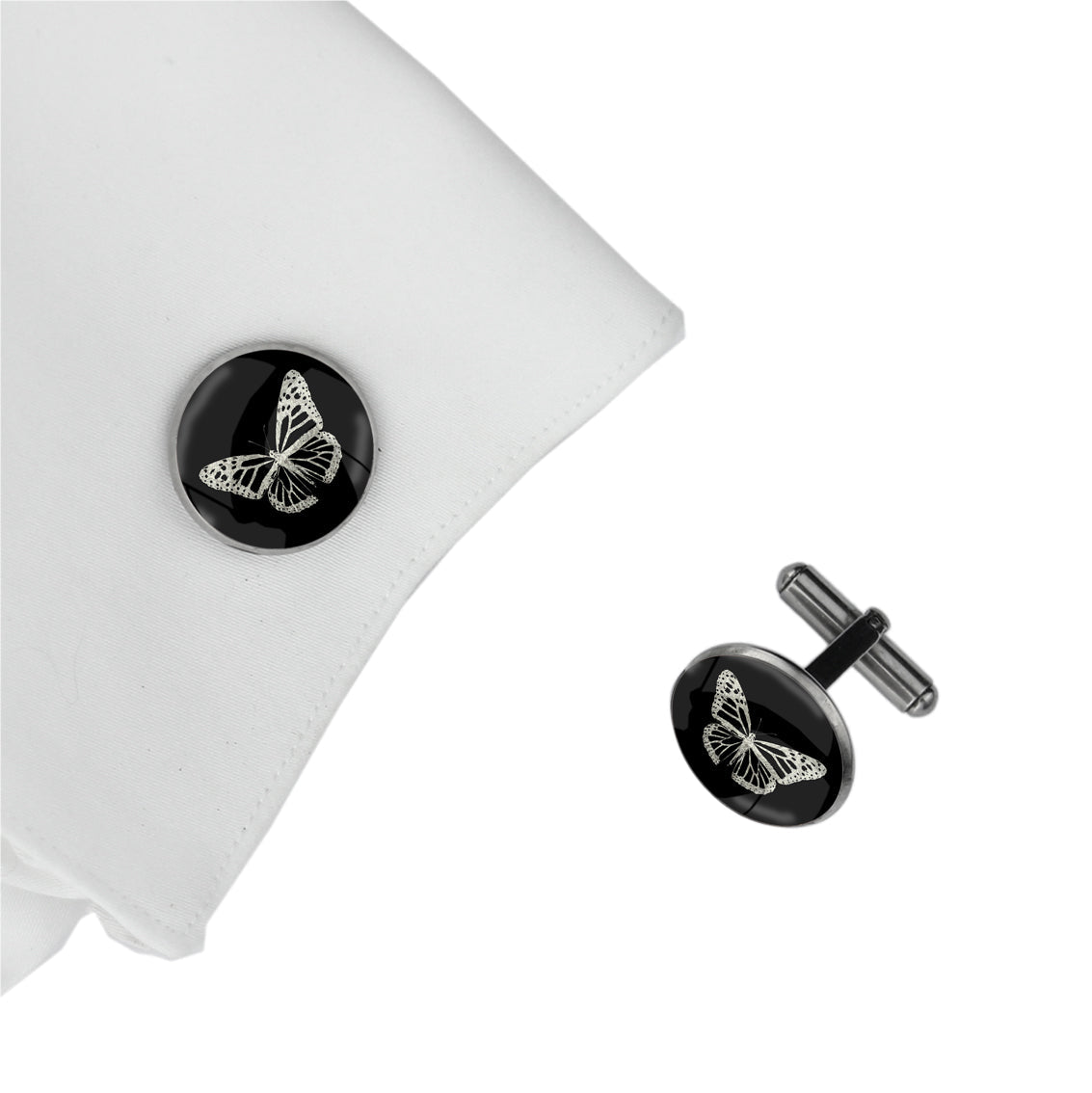 BUTTERFLY CIRCLE ELEGANT CUFFLINKS - MFY254