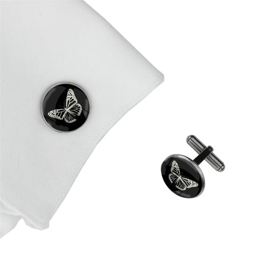 BUTTERFLY CIRCLE ELEGANT CUFFLINKS - MFY254