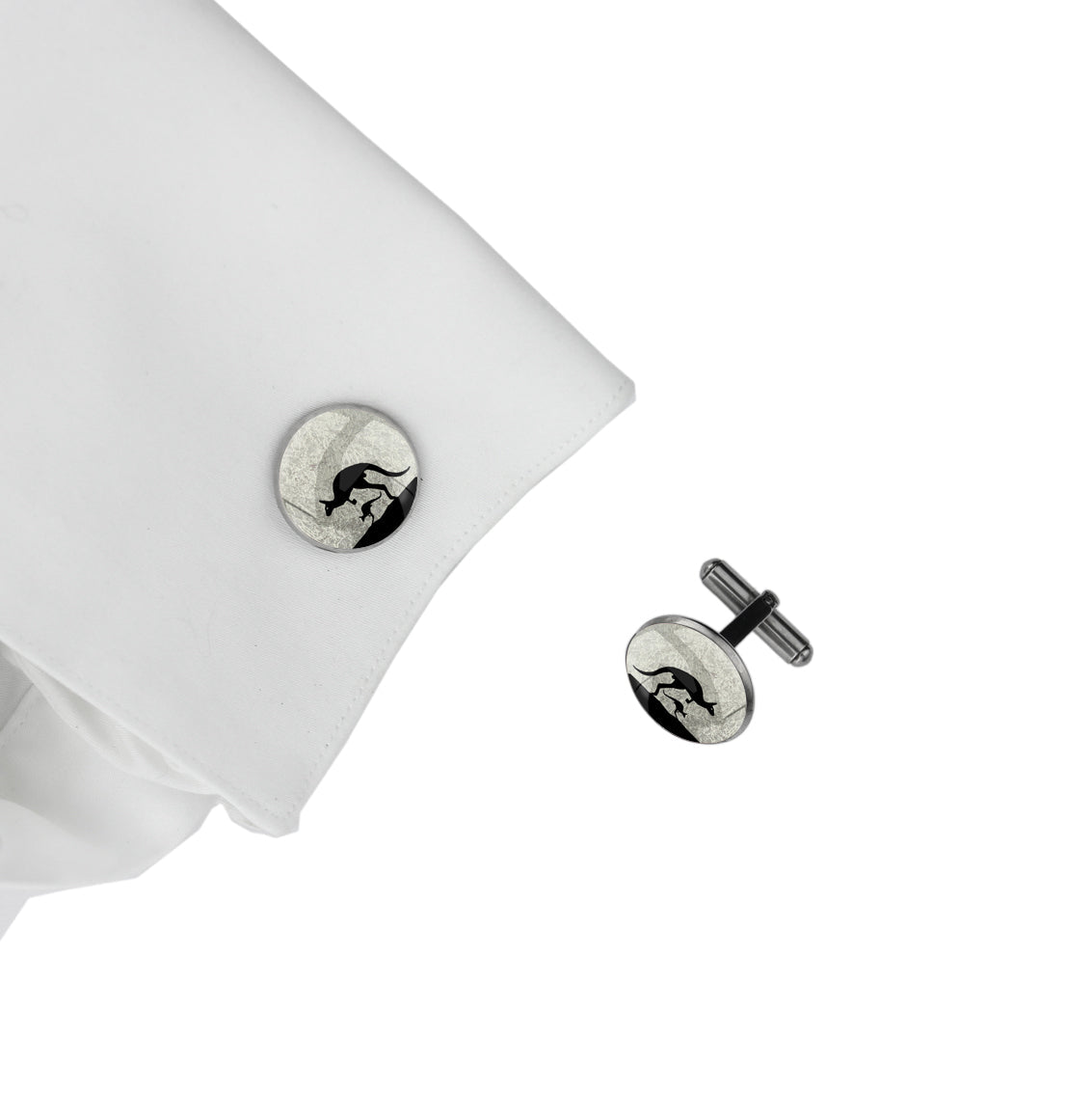 KANGAROO CIRCLE ELEGANT CUFFLINKS - MFY136