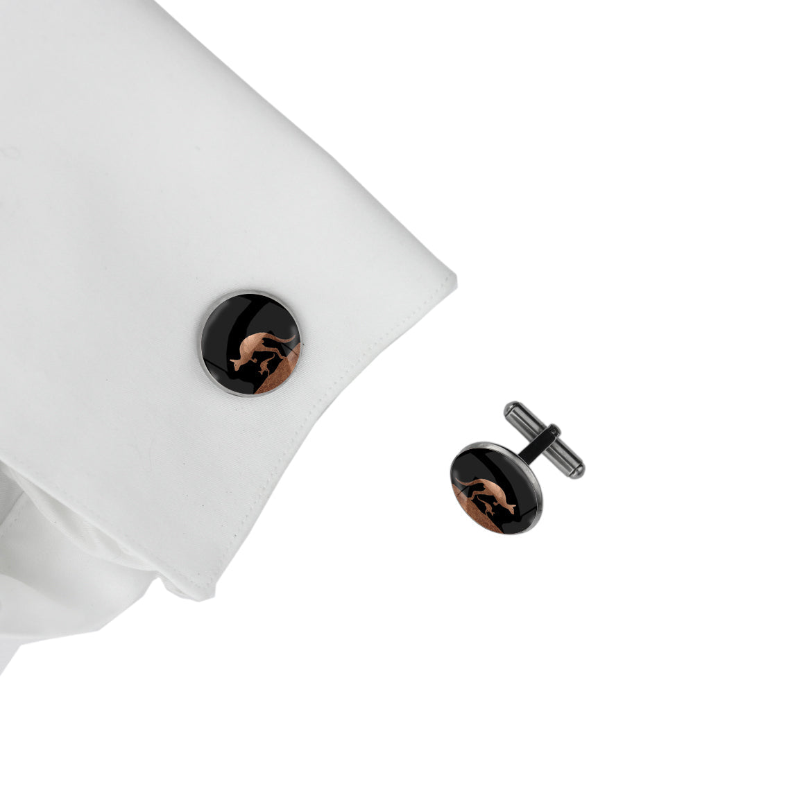 KANGAROO CIRCLE ELEGANT CUFFLINKS - MFY136