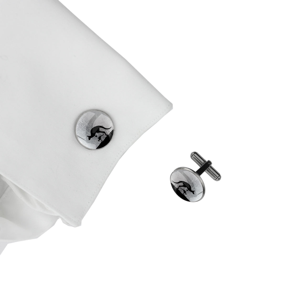 KANGAROO CIRCLE ELEGANT CUFFLINKS - MFY136
