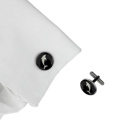 DOLPHIN CIRCLE ELEGANT CUFFLINKS - MFY156