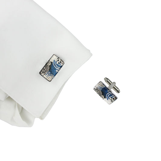 CORAL SEVEN SISTERS RECTANGLE ELEGANT CUFFLINKS - D570