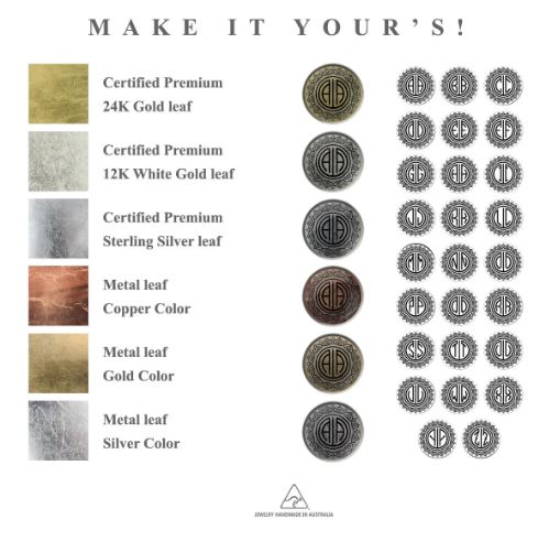 INITIAL ARABESQUE FRIEZE ART DECO CIRCLE ELEGANT CUFFLINKS - MFY350