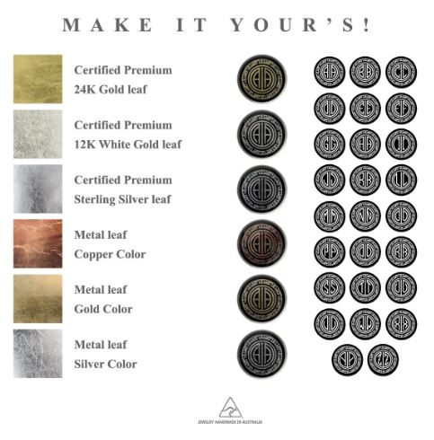 INITIAL GREEK FRIEZE ART DECO CIRCLE ELEGANT CUFFLINKS - MFY346