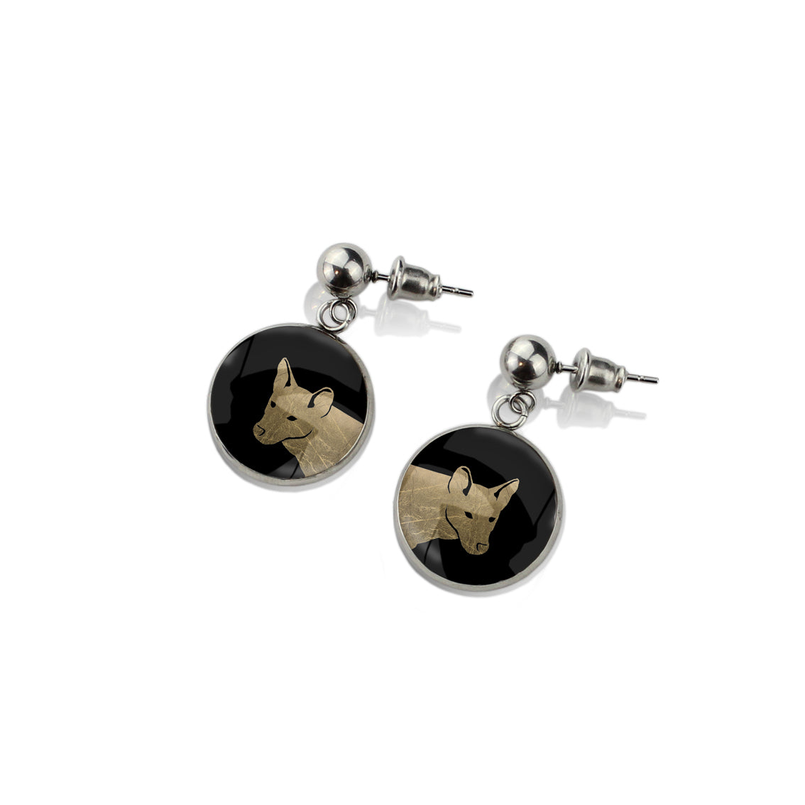 DINGO CLOSE-UP DANGLE DROP CIRCLE EARRINGS - MFY207 - in Circle Box