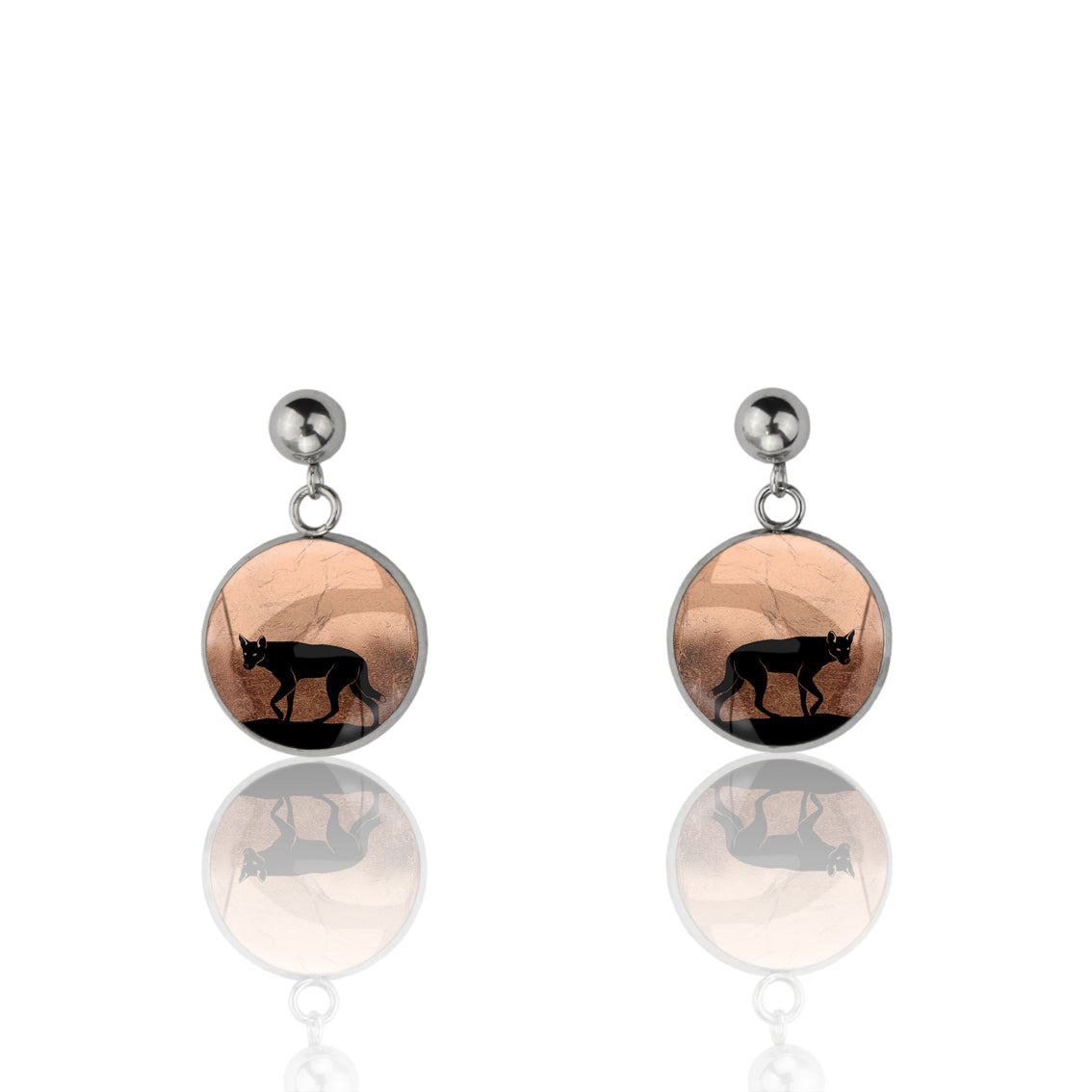 DINGO DANGLE DROP CIRCLE EARRINGS - MFY208 - in Circle Box