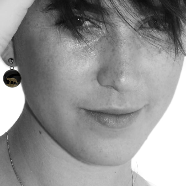 DINGO DANGLE DROP CIRCLE EARRINGS - MFY208 - in Circle Box