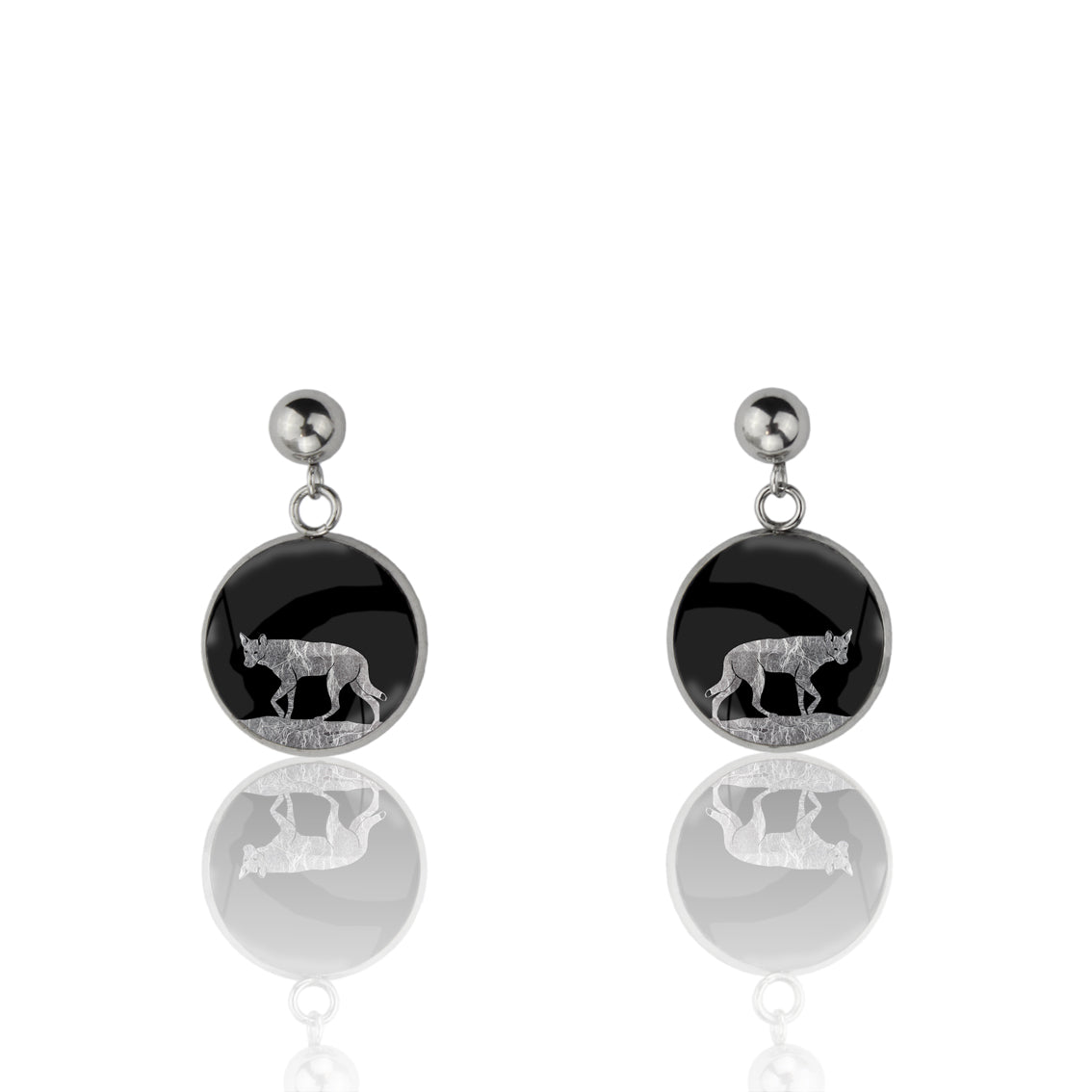 DINGO DANGLE DROP CIRCLE EARRINGS - MFY208S - on Satchel