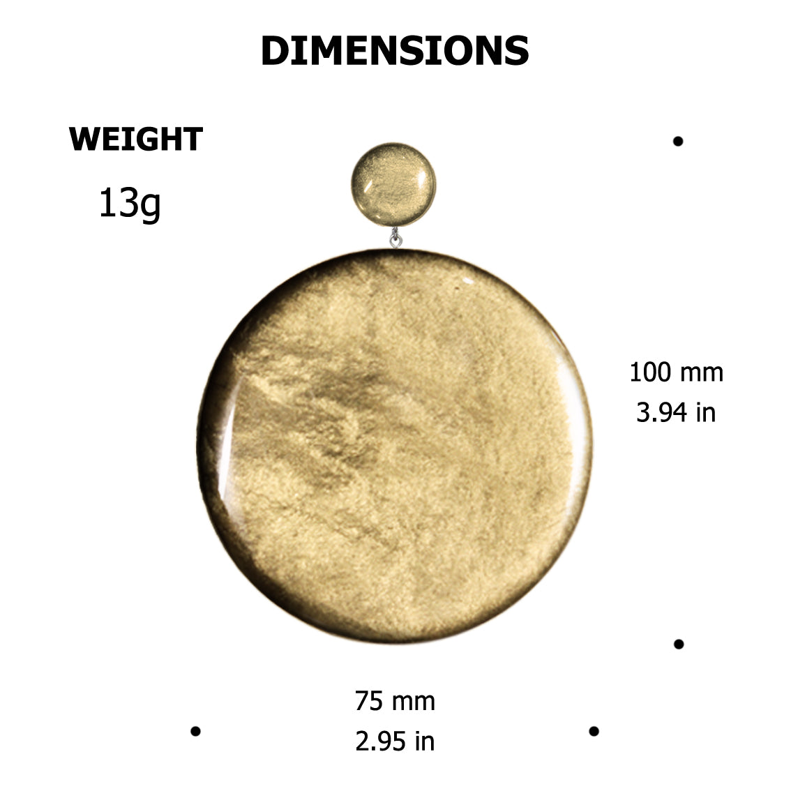 JUDY DOUBLE DISC X LARGE STATEMENT EARRINGS - ST043