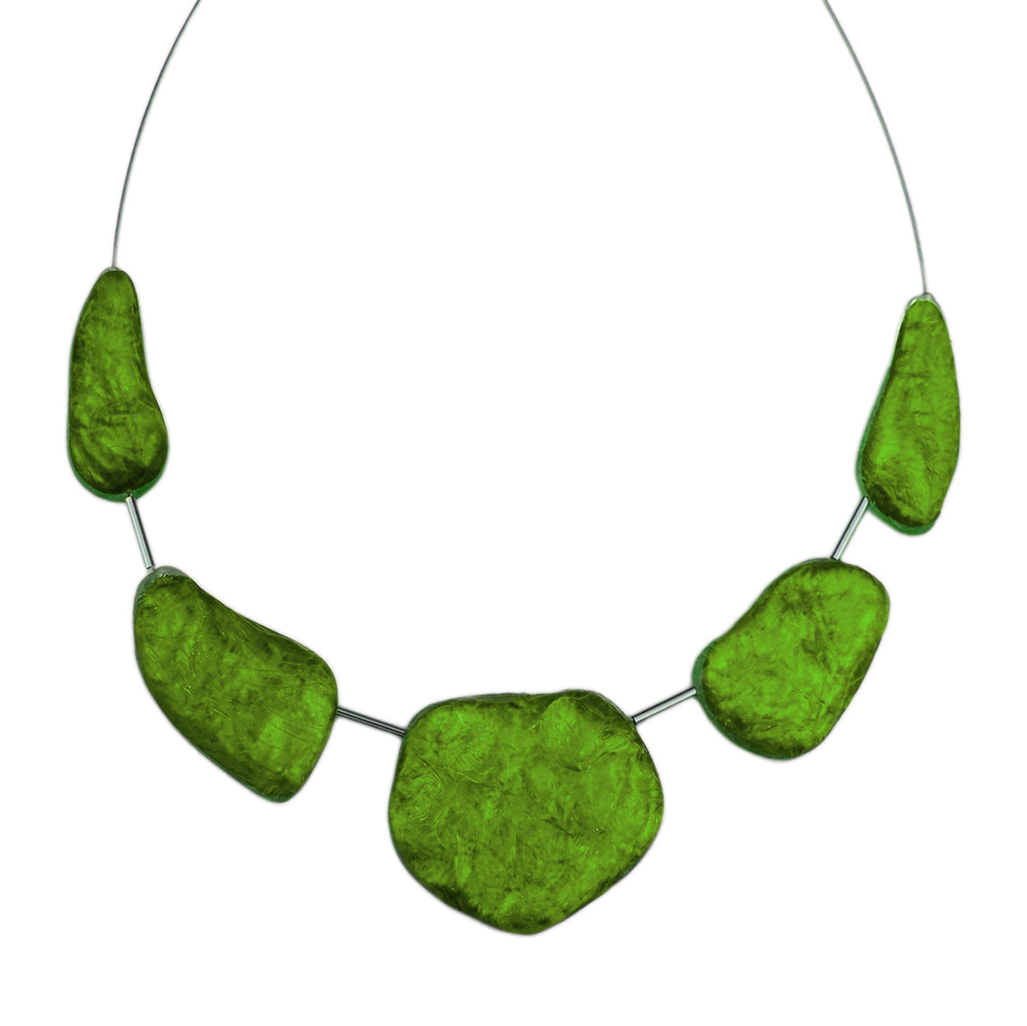 DOUCE ROCAILLE ROCK SHAPE ROUGH SURFACE MONOCOLOR ADJUSTABLE NECKLACE - F017