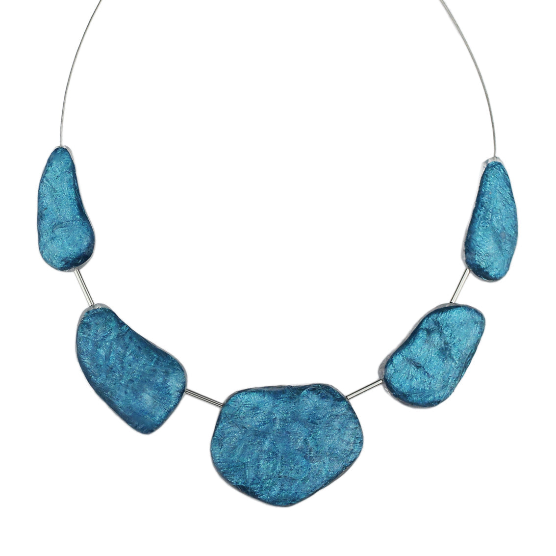 DOUCE ROCAILLE ROCK SHAPE ROUGH SURFACE MONOCOLOR ADJUSTABLE NECKLACE - F017