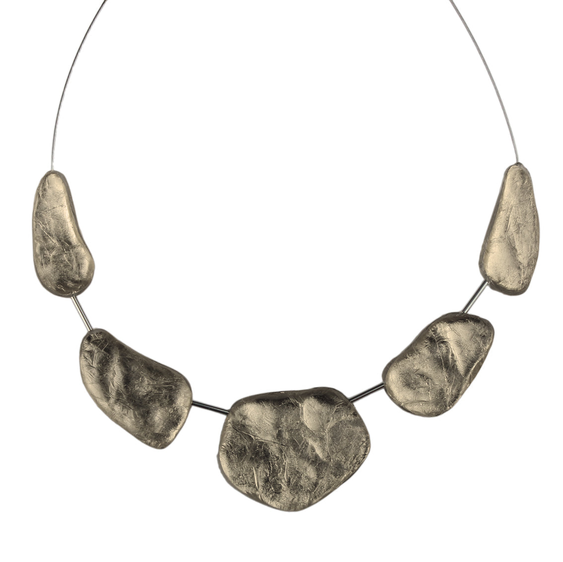 DOUCE ROCAILLE ROCK SHAPE ROUGH SURFACE MONOCOLOR ADJUSTABLE NECKLACE - F017