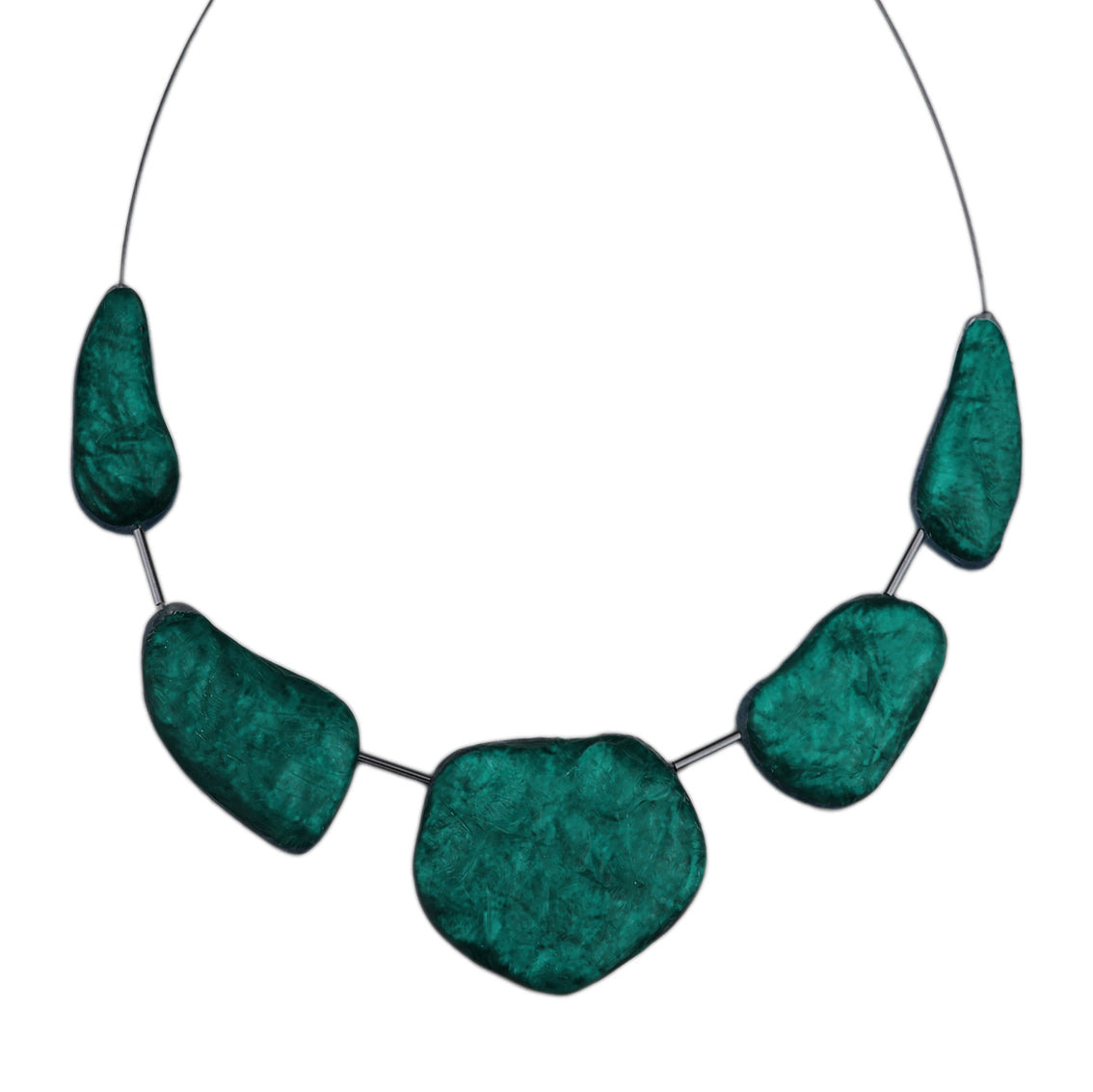 DOUCE ROCAILLE ROCK SHAPE ROUGH SURFACE MONOCOLOR ADJUSTABLE NECKLACE - F017
