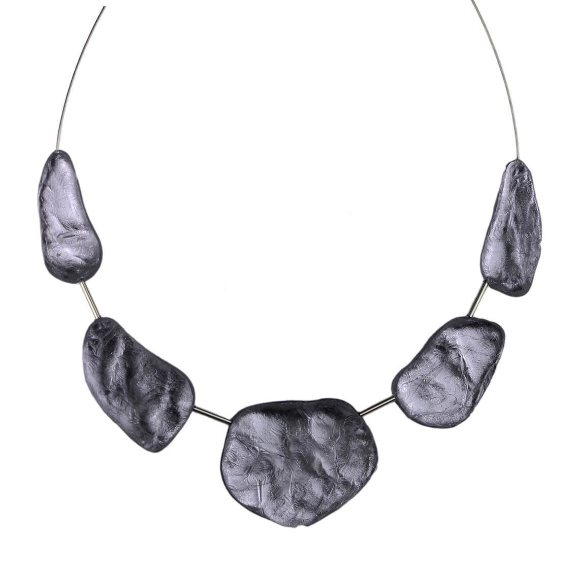 DOUCE ROCAILLE ROCK SHAPE ROUGH SURFACE MONOCOLOR ADJUSTABLE NECKLACE - F017